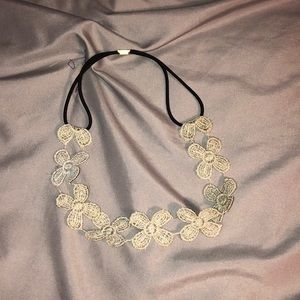Flower elastic headband